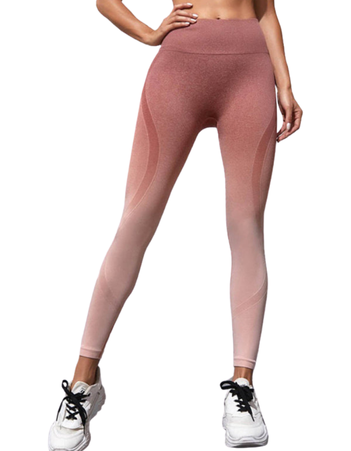 SHOPIQAT Women's Seamless High Waist Gradient Colour Seamless Sports Yoga Leggings - Premium from shopiqat - Just $6.850! Shop now at shopiqat